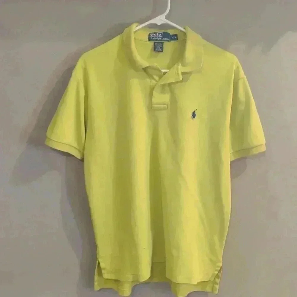Polo by Ralph Lauren short‎ sleeve neon green polo shirt mens medium